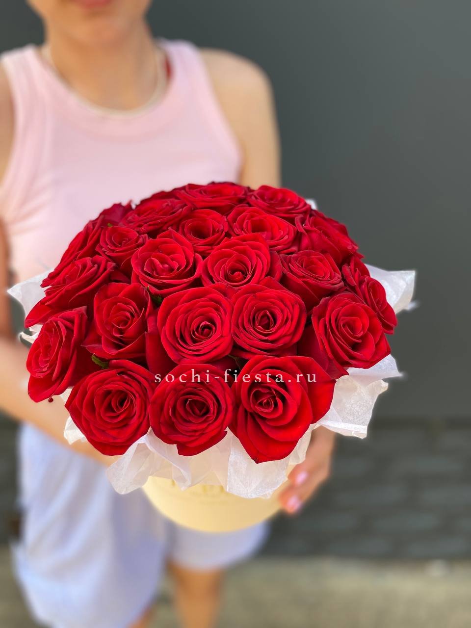 свадебная коробка XL с пионами для церемонии в Бийске