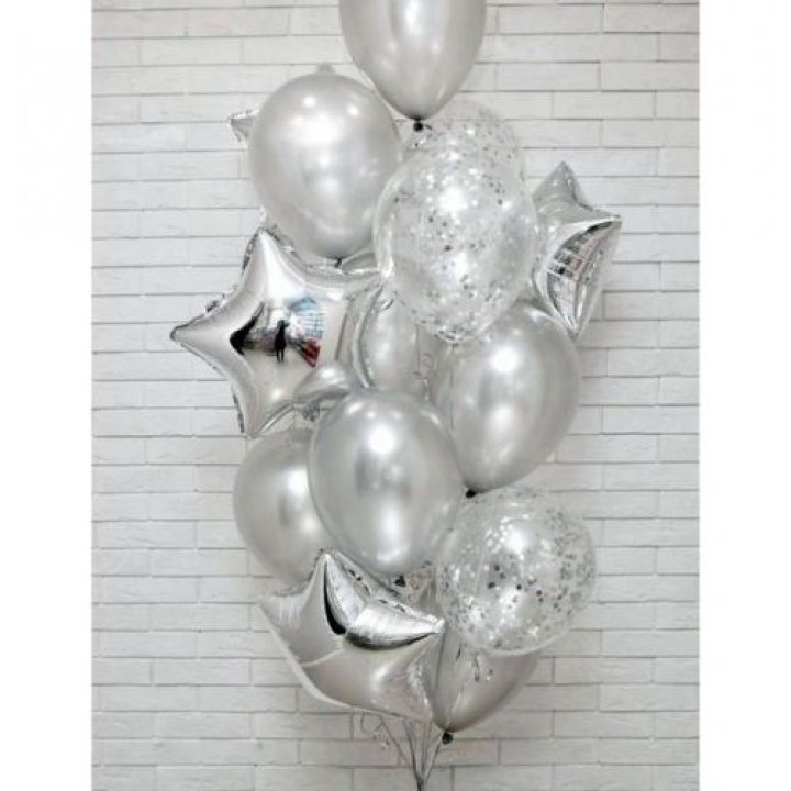 Фонтан шаров "Сильвер мун" в Бийске