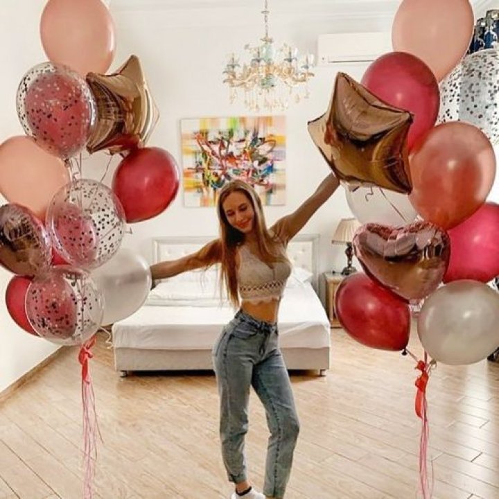 Фонтаны шаров "Селебрити" в Бийске