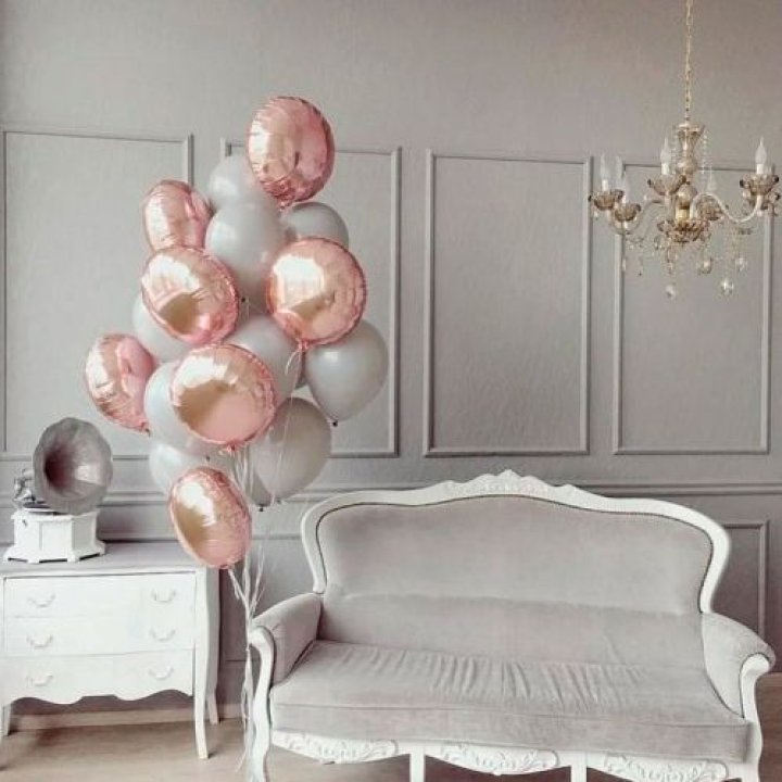 Фонтан шаров "Софт рози" в Бийске