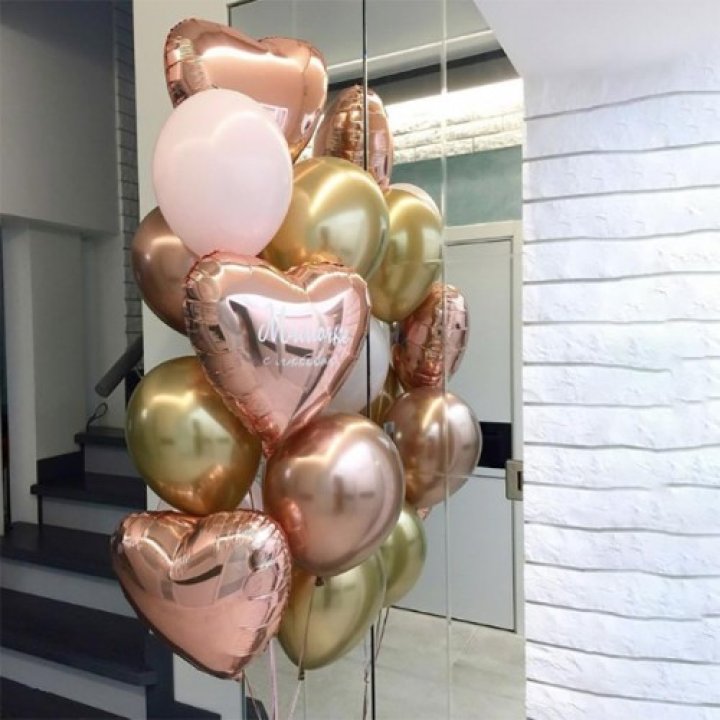 Фонтан шаров "От сердечка" в Бийске