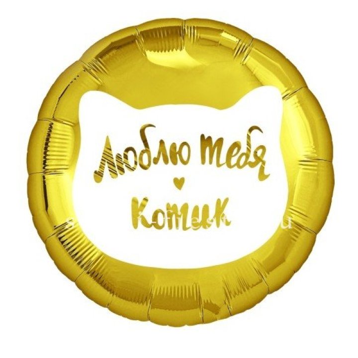 Фольгированный шар "Люблю тебя, Котик" в Бийске