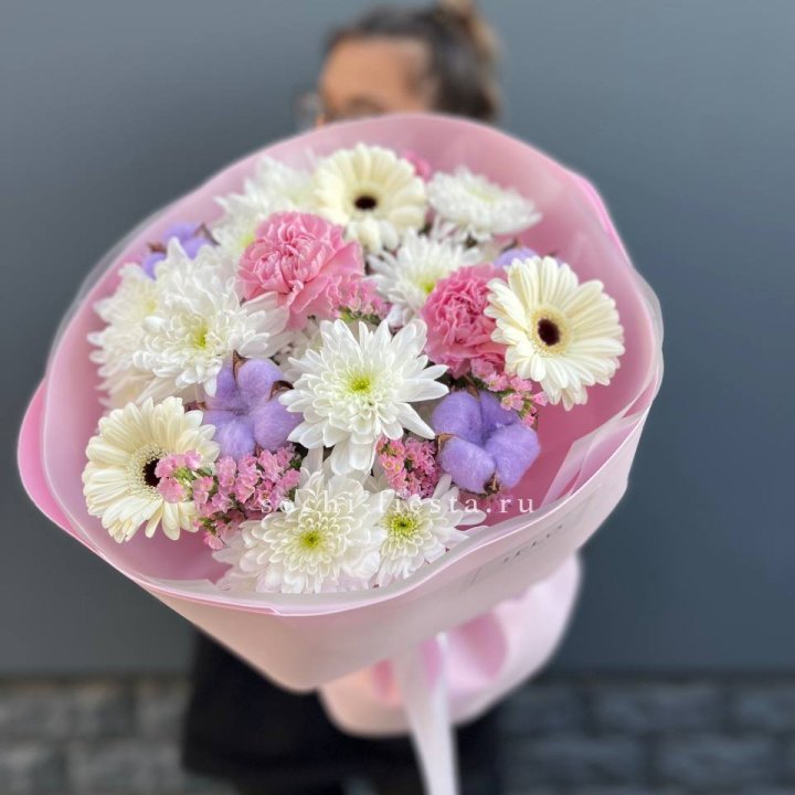 Букет цветов "Пинк спринг" в Бийске