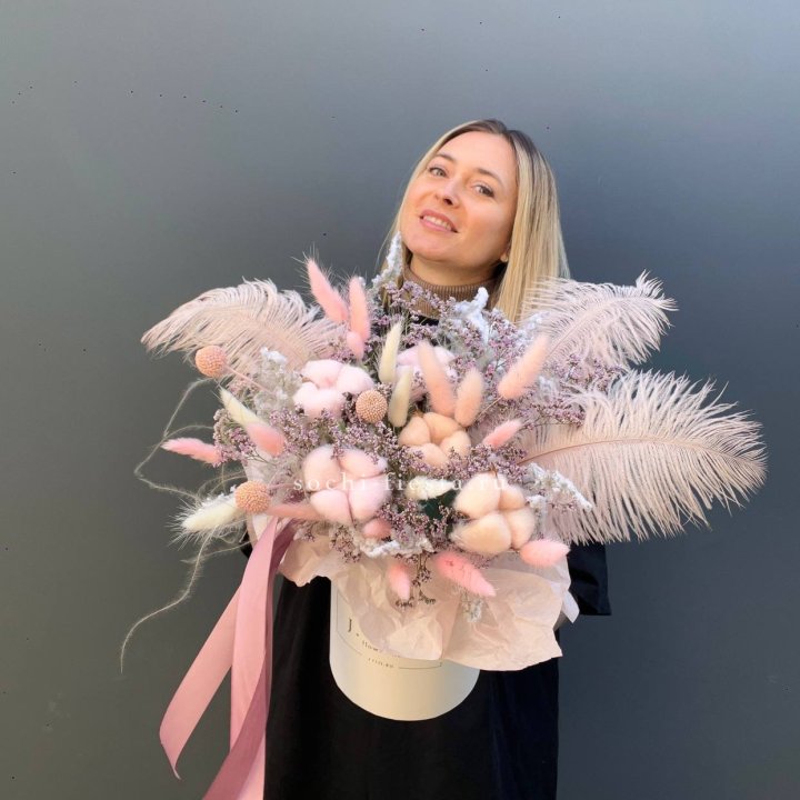 Авторский бокс с сухоцветами в Бийске