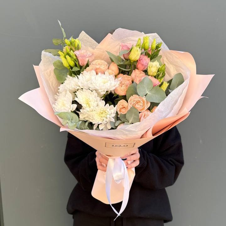 Букет "Персиковая нежность" в Бийске