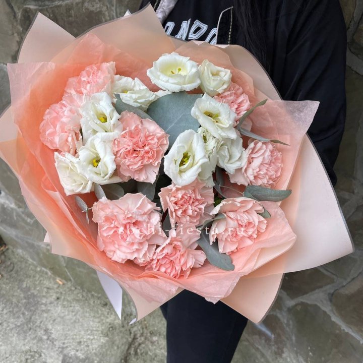  Букет диантусов "Пич" в Бийске