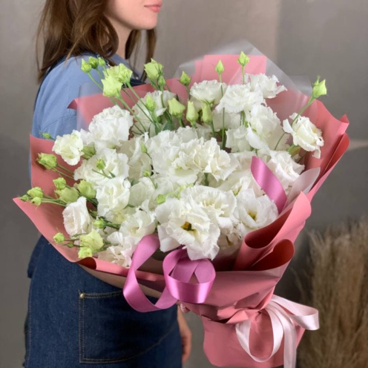 Букет эустом "Пудра" в Бийске