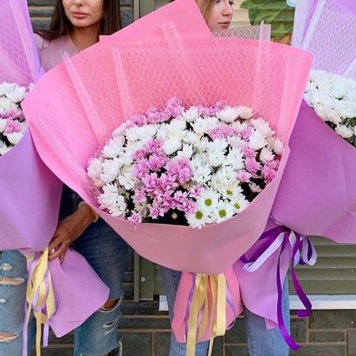 Букет хризантем №3 в Бийске