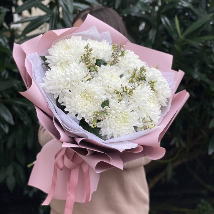 Букет хризантем №1 в Бийске