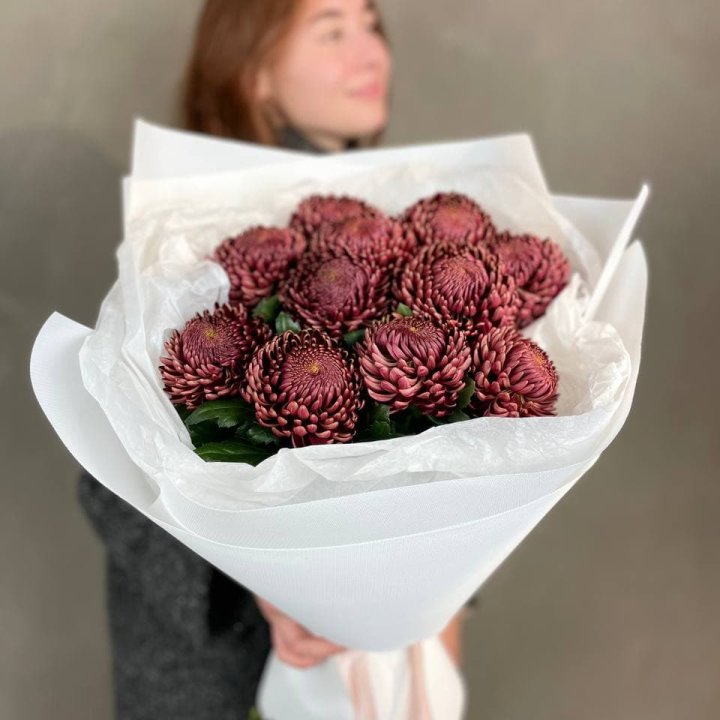 Букет хризантем "Касиопия" в Бийске