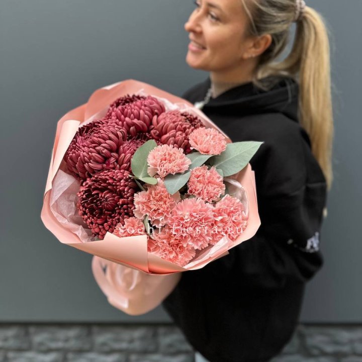 Дуо диантусы и бигуди в Бийске