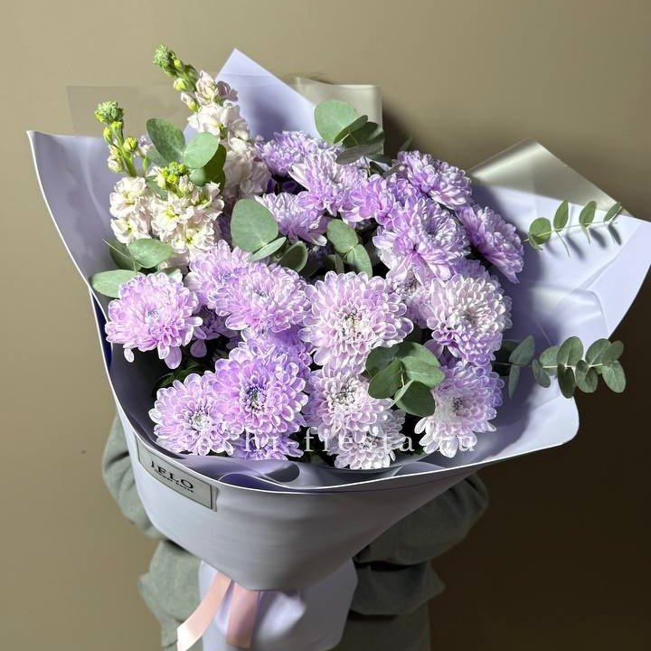 Дуо хризантема и маттиола в Бийске