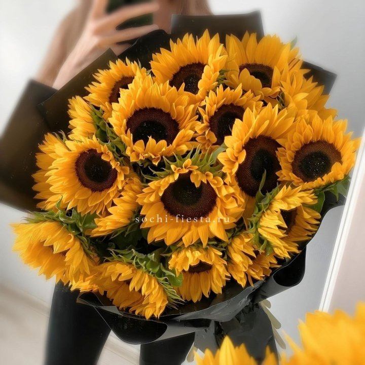 Букет подсолнухов "Гига" в Бийске