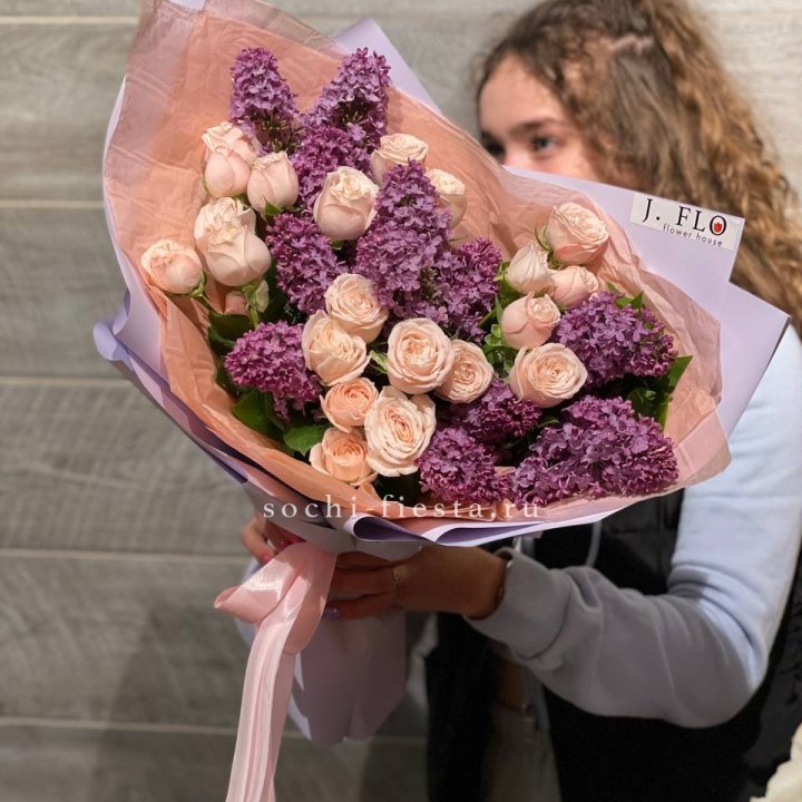 Букет "Лиловая весна" в Бийске