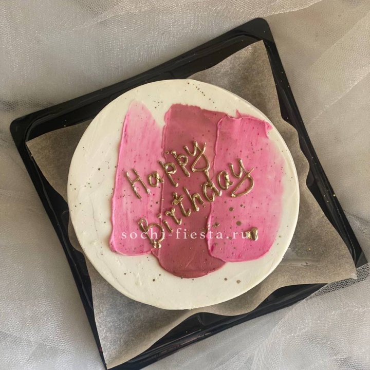 Бенто-торт "С днём рождения" пастель в Бийске