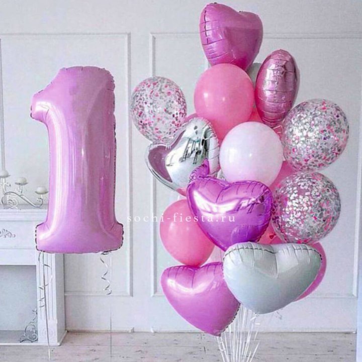 Набор шаров "С днем рождения" в Бийске