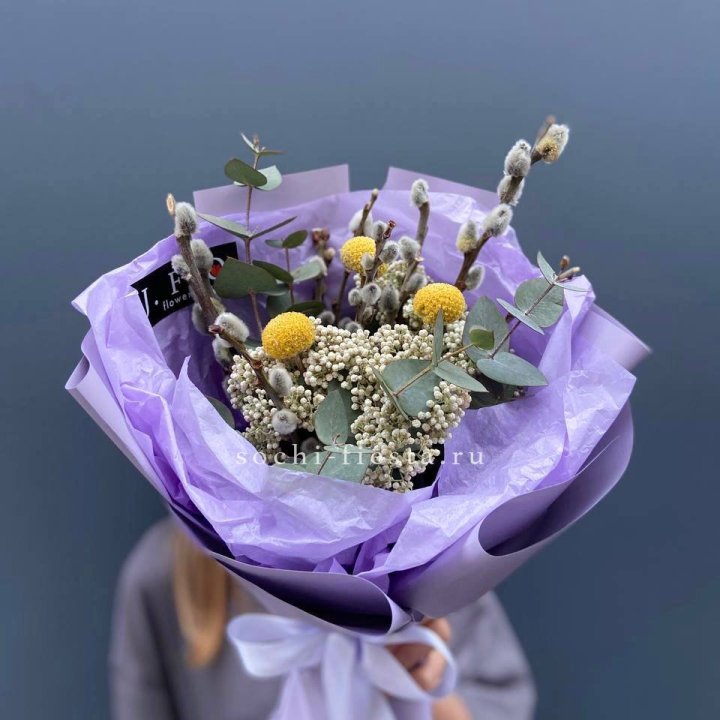Букет с Вербой №1 в Бийске