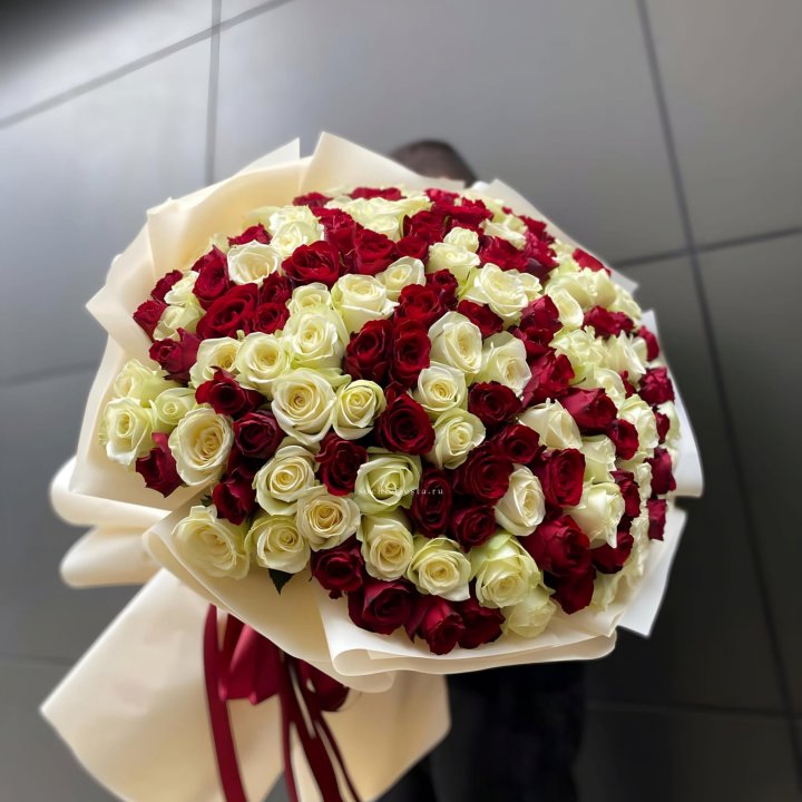 101 высокая импортная роза  в Бийске