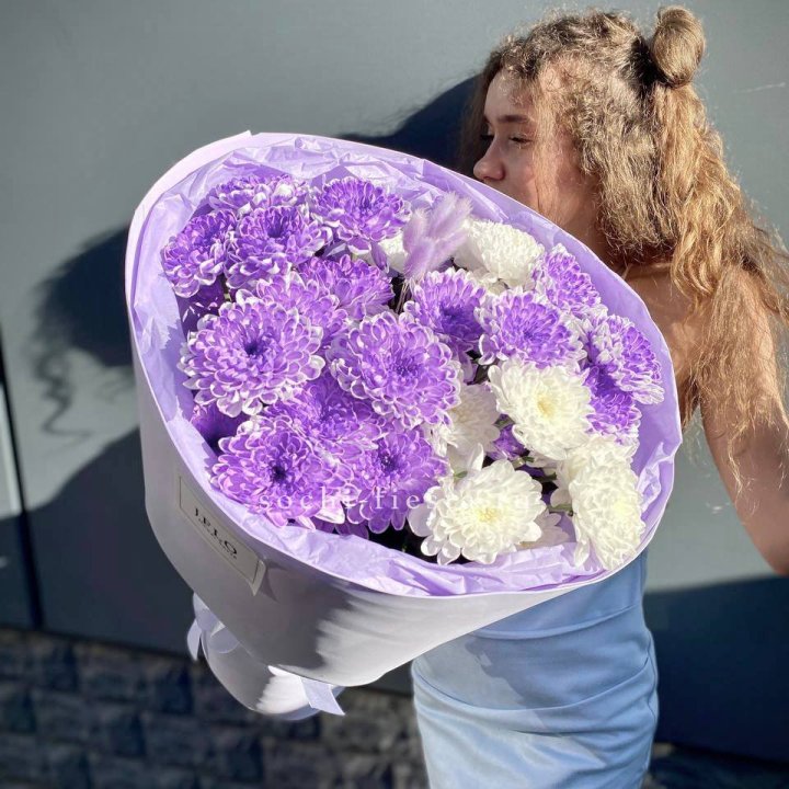  Букет хризантем "Сирена" в Бийске