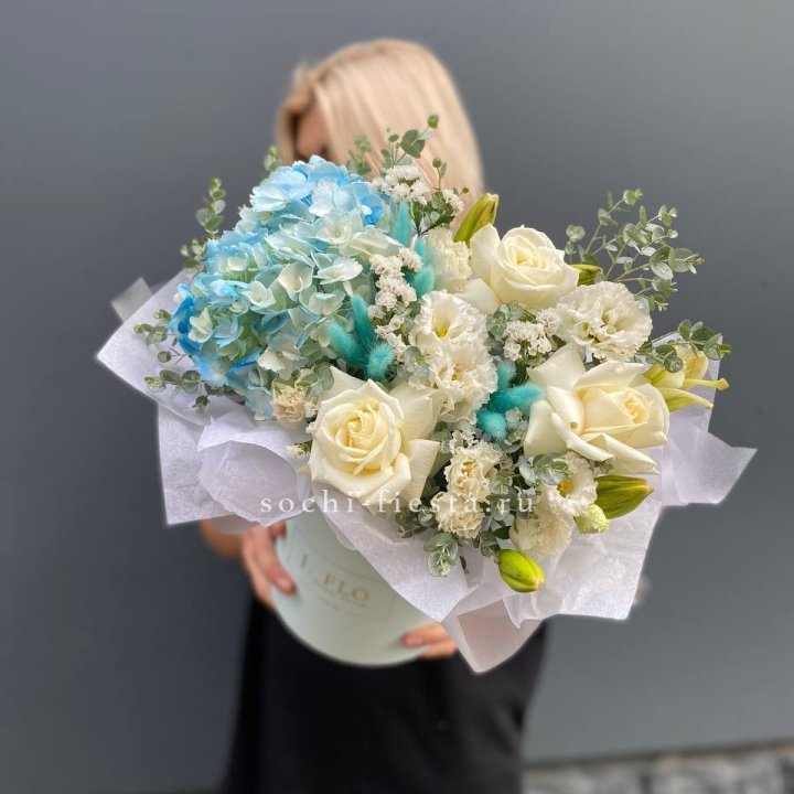 Цилиндр в голубых оттенках №1 в Бийске