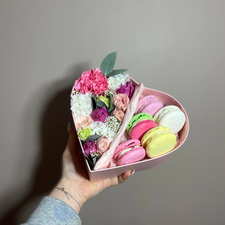 Дуо цветы и макаронсы в Бийске
