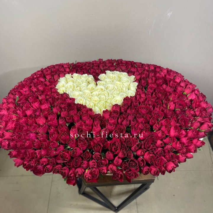 501 роза в корзине в Бийске