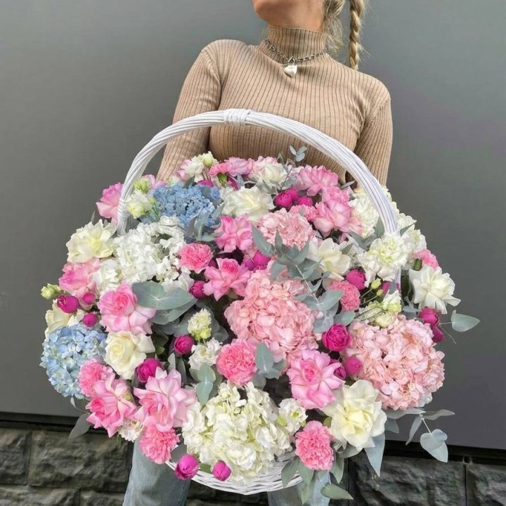 Цветочная корзина №3 в Бийске