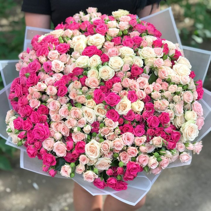 101 кустовая роза в Бийске