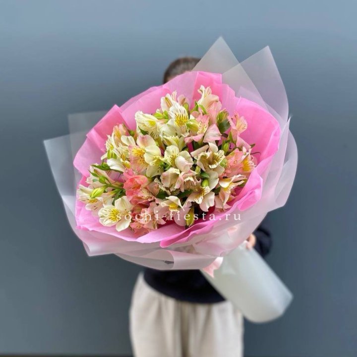 букет альстромерий "Черри" в Бийске