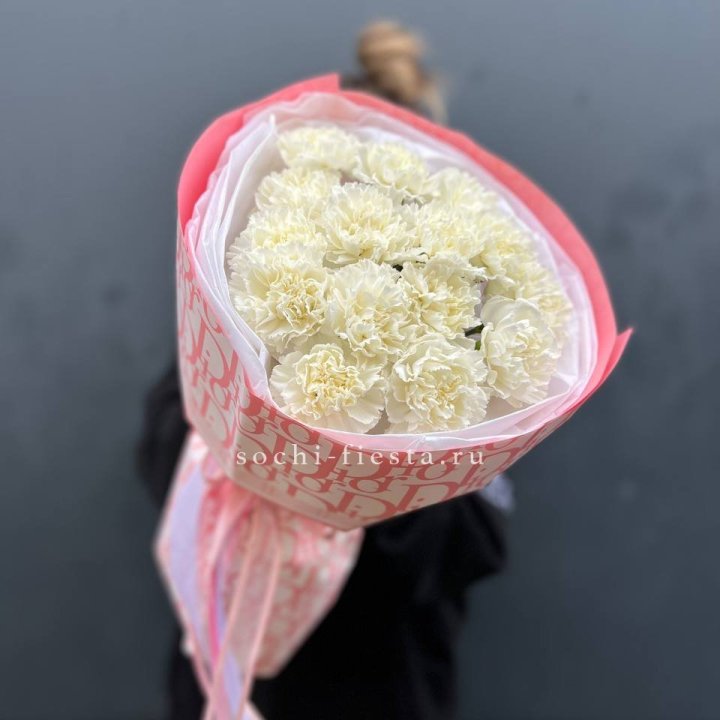 Белые диантусы №2 в Бийске