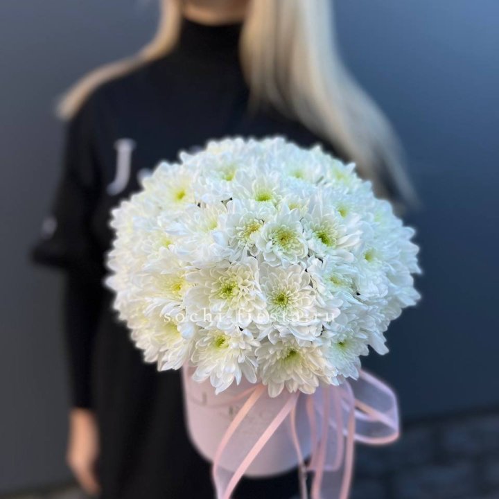 Коробка с хризантемами №1 в Бийске