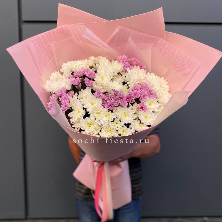  Букет хризантем- гигант  в Бийске