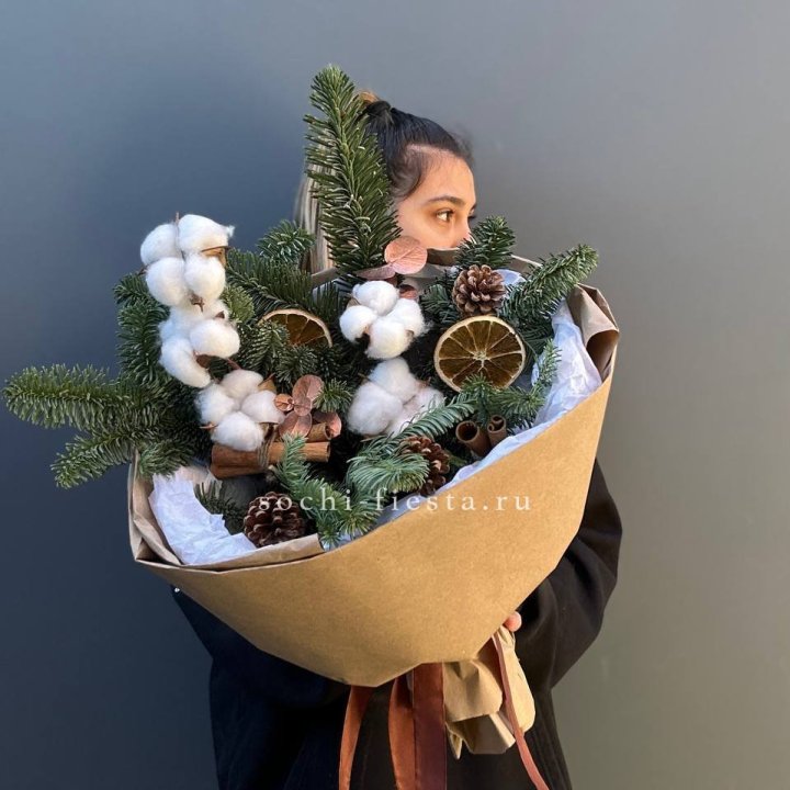 Зимний букет с нобилисом в Бийске