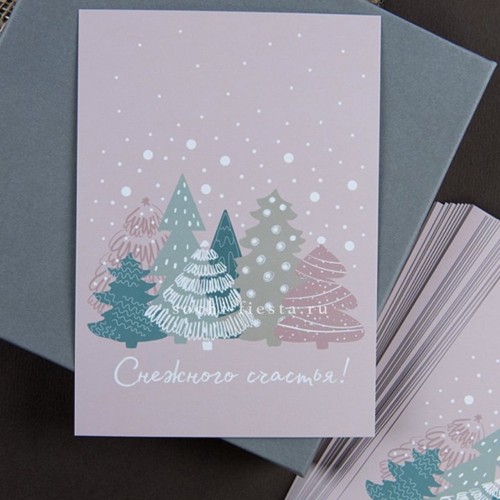 Открытка к букету "Снежного счастья" в Бийске