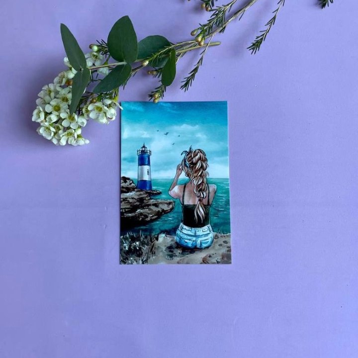 Открытка к букету "Океан" в Бийске