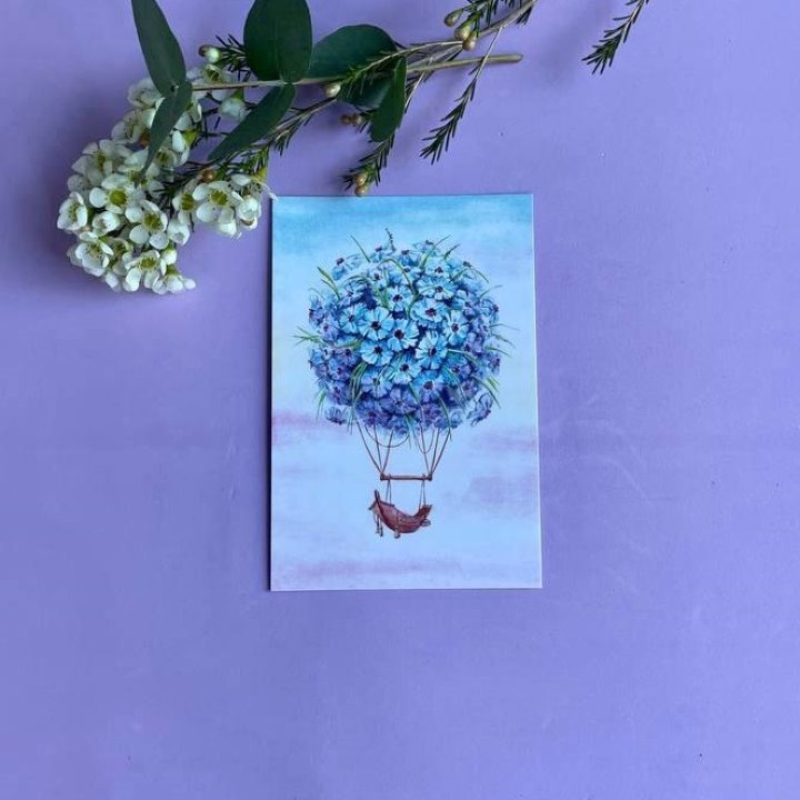 Открытка к букету "Флоростат" в Бийске