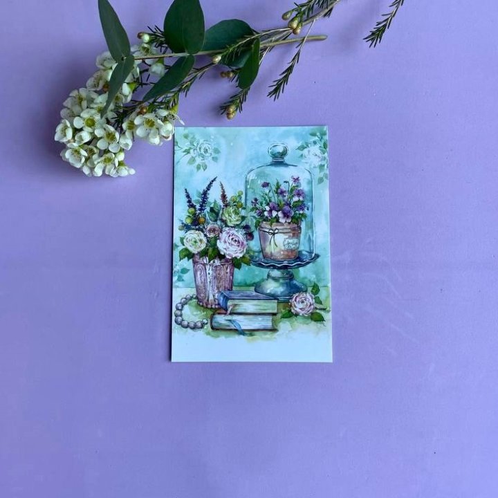 Открытка к букету "Книги" в Бийске