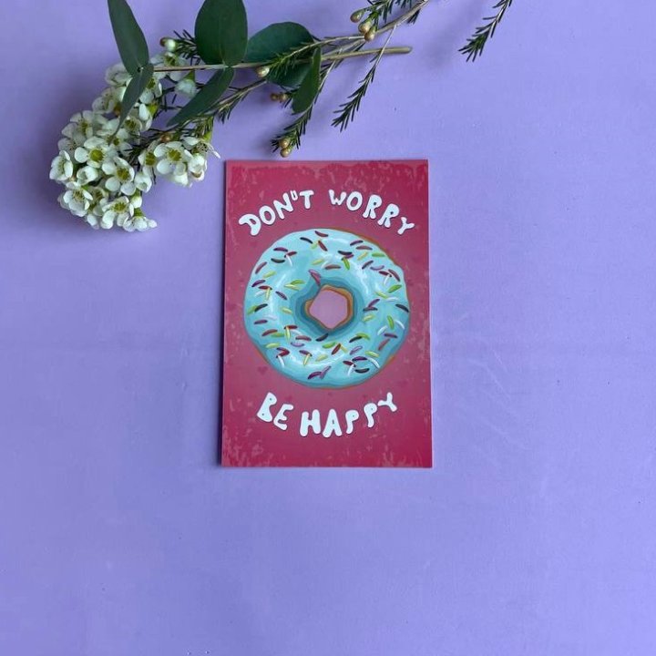 Открытка к букету "Не волнуйся..." в Бийске