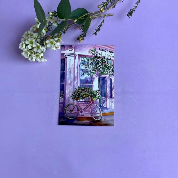 Открытка к букету "Розовый" в Бийске