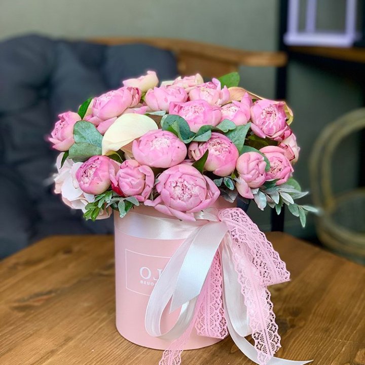 Композиция с пионами №1 в Бийске