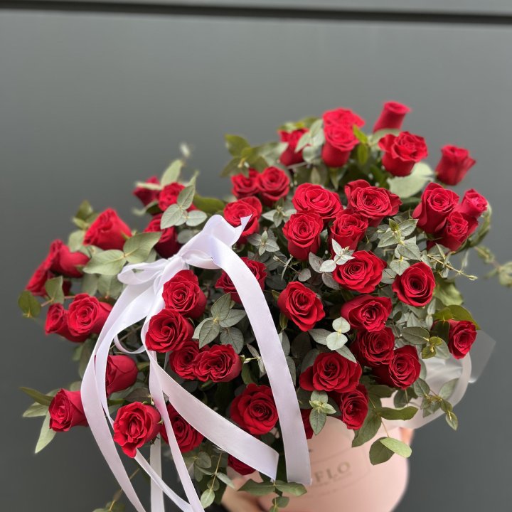 45 Красных роз в боксе "Сеньёрита" в Бийске