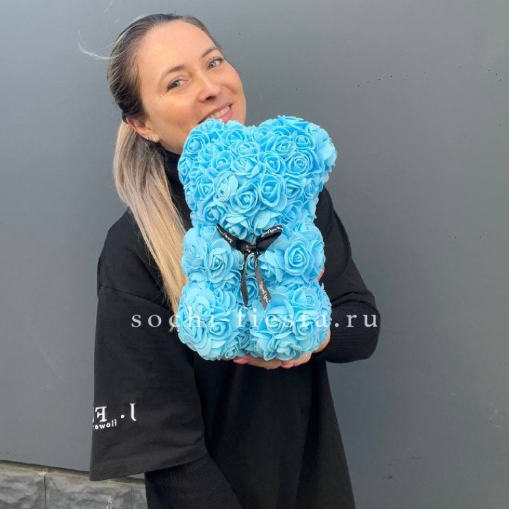 Игрушка медведь голубая в Бийске