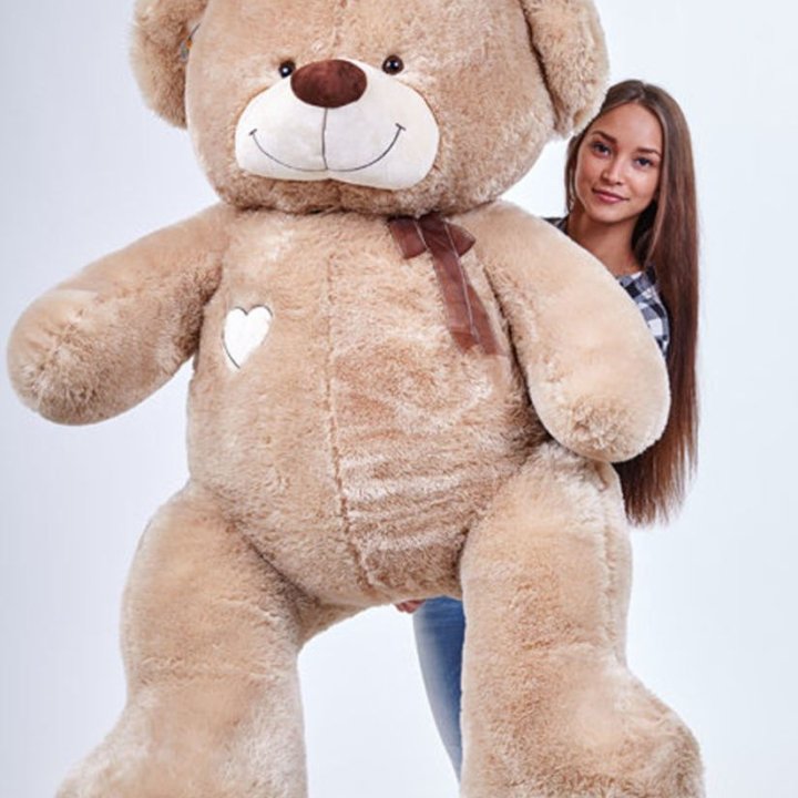 Бурый плюшевый мишка большой в Бийске