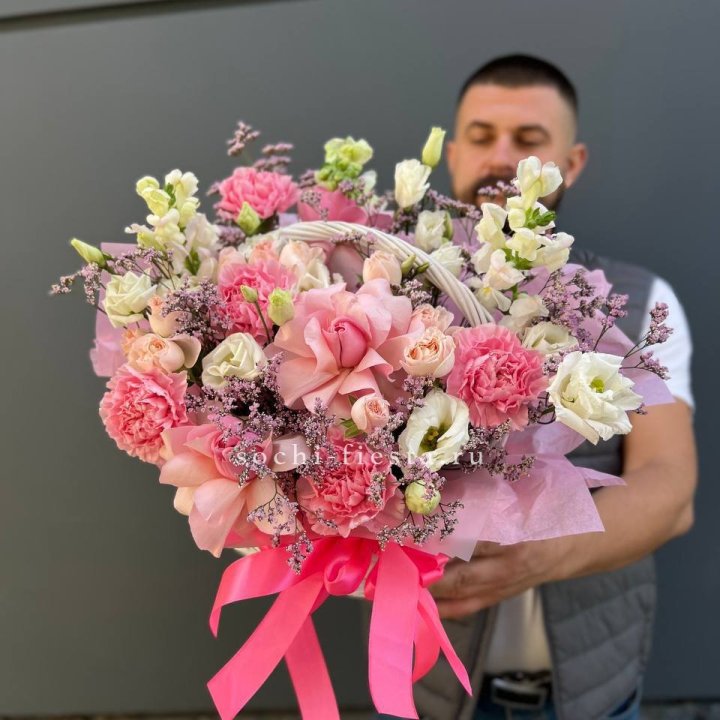 Цветочная корзина №1 в Бийске