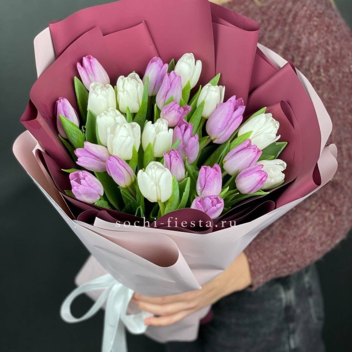 25 тюльпанов микс в Бийске